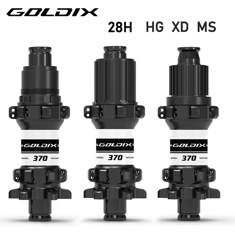 

GOLDIX 28H Bicycle Hub Sealed Bearing Mountain Hub for HG XD MS 6-bolt Disc Brake Straight Pull 28 Holes Ratchet 36T BOOST