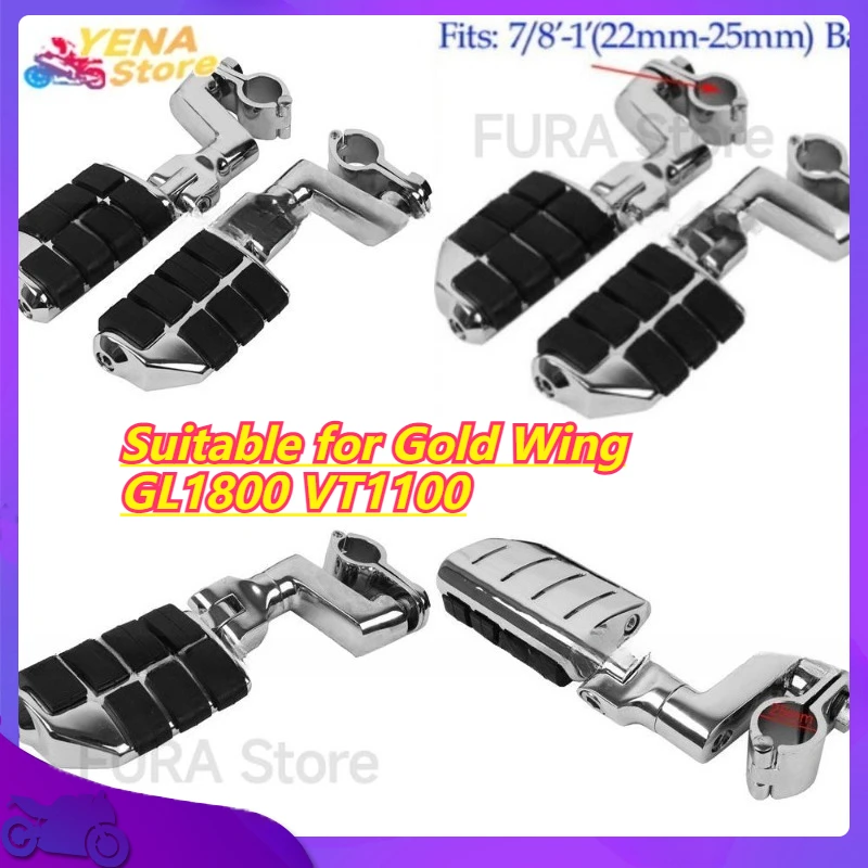 

Suitable for Gold Wing GL1800 VT1100 Modified Touring Foot Peg Bumper Footrest 22mm Front Foot Pegs