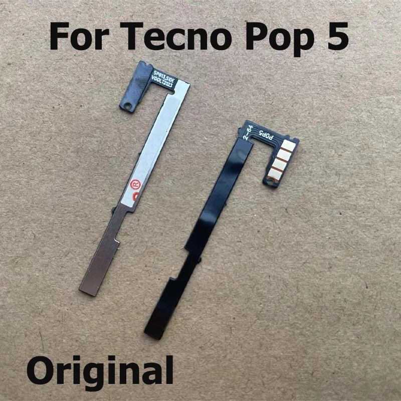 Power Switch For Tecno Pop 5 ower On Off Volume Side Button Key Flex Cable Replacement Parts