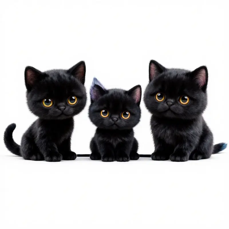 

1pc Adorable Black Kitten Bright Yellow Eyes Waterproof Vinyl Sticker for Motorcycle Helmet Car Window Laptop