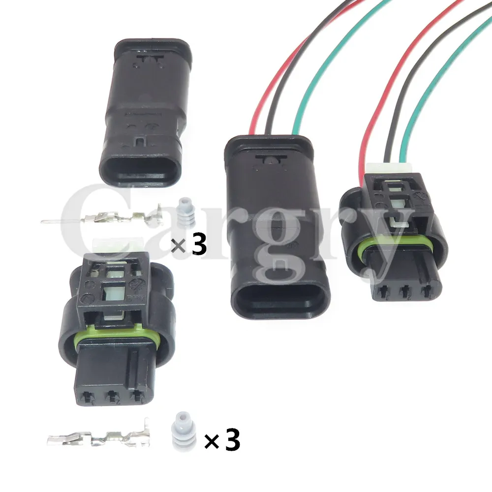

1 Set 3P 805-121-521 7615490-03 Auto Waterproof Car Reversing Radar Socket AC Assembly A0225452426 For VW Audi