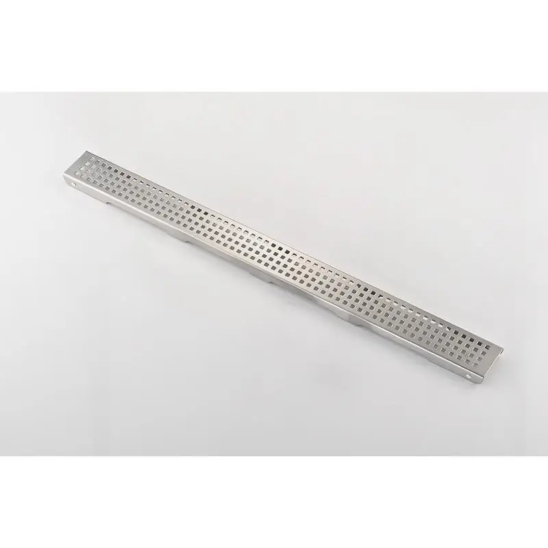 28" Linear Shower Drain with Hair Strainer & Leveling Feet for Easy Installation