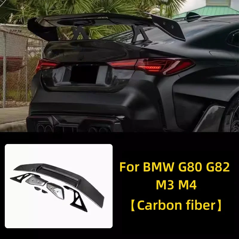 Carbon fiber Tail wing for BMW M3 M4 G80 G82 G83 modified Rear spoiler Wing lip Body kit Car Accessories