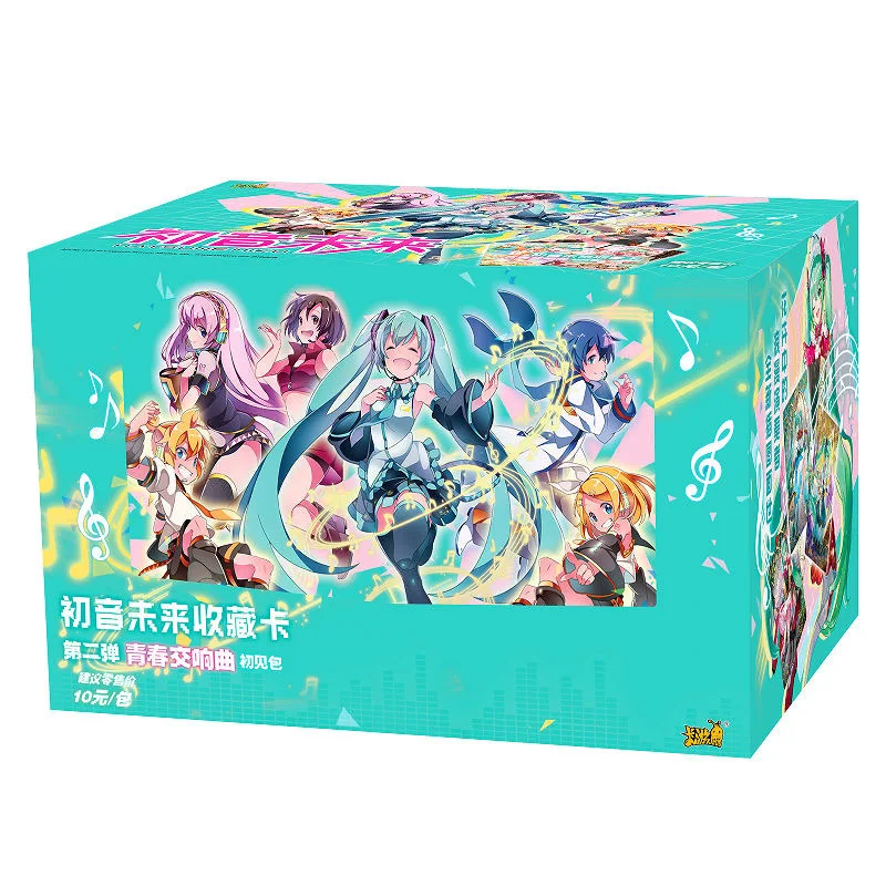 Kayou Original Hatsune Miku Cartoon Character Collection Cards Virtual Singer Youth Symphony Series Collectible Cards Toy Gifts