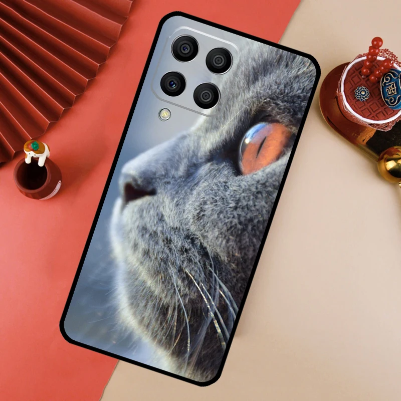 British Shorthair Cat For Samsung Galaxy M13 M14 M33 M12 M32 M52 M31 M55 M15 M11 M21 M35 M53 M34 M54 M06 M16 Case