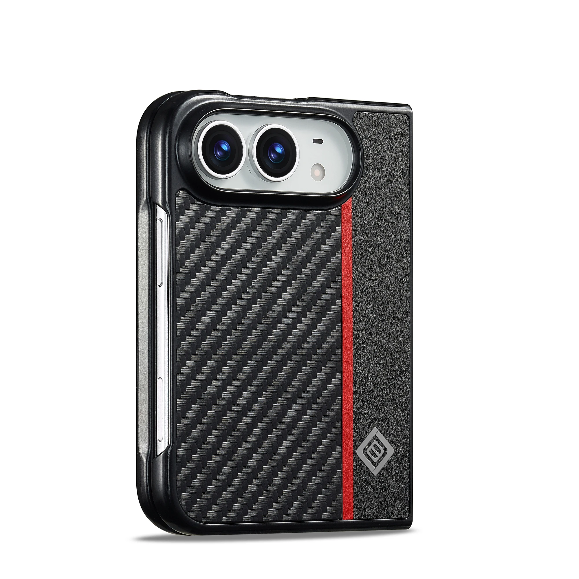 For iPhone Duo Case Luxury Skin-Friendly Matte Carbon Fiber Texture Shockproof Protection Back Case Accessories For iPhone Ultra