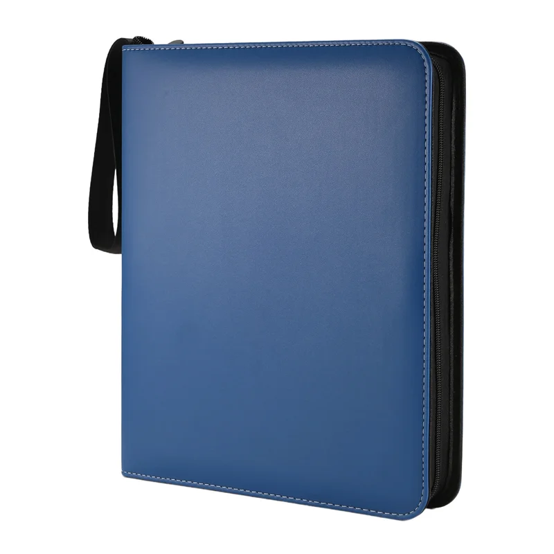 Top-Trading Card Binder 9 Pocket, Card Binder With Zipper, Card Case For Game/Football/Baseball Card
