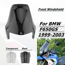 F650gs 99-03 Motorfiets Voorruit Windscherm Schermen Deflectors Voor Bmw F650 F 650 Gs 1999 -2003 Zwart Helder