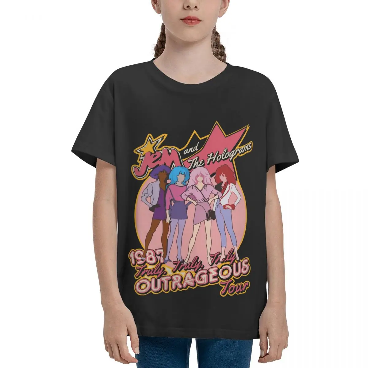 Fresh Reveal The Secret Jem And The Holograms Gifts Adolescents Basic Short Sleeve T-Shirt Novelty High quality Activity