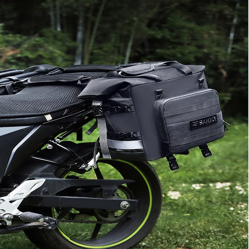 Detachable Motorcycle Bag Waterproof Bag Luggage Bag Riding Equipment One Shoulder Messenger with Head Leather 20L