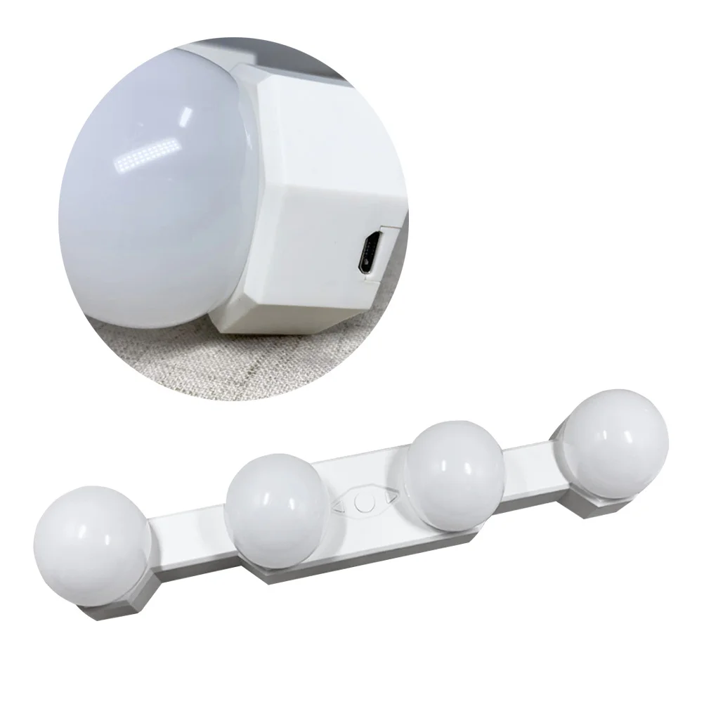 Led Makeup Light Suction Cup Instant Installation Portable Vanity Lamp For Bathroom Hotel Bedroom Led Mirror Front Light