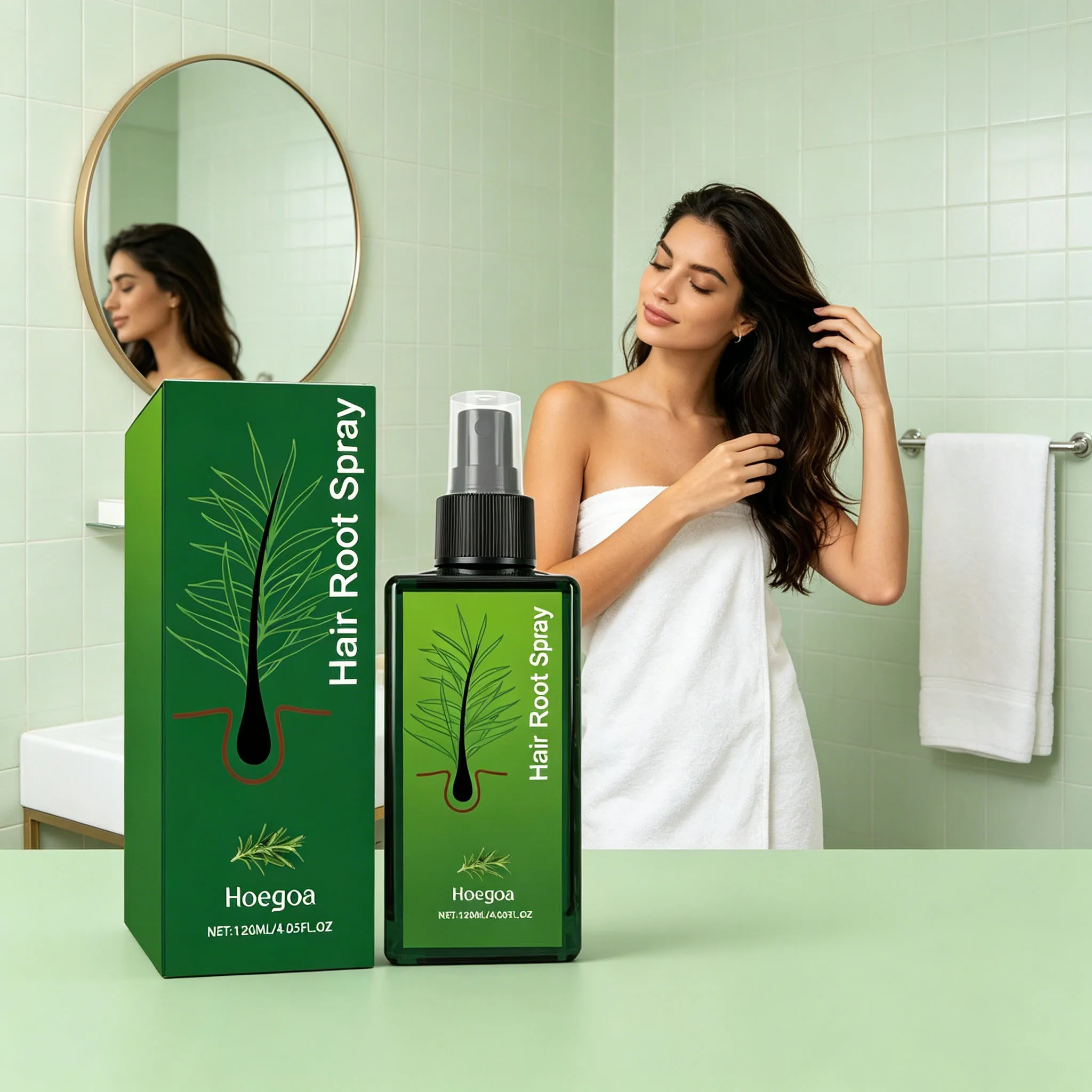 Rosemary Hair Growth Spray Anti Loss Improve Thin Dry Breakage Hair Nourish Scalp Strengthen Hair Roots Thicken Hair Care Spray