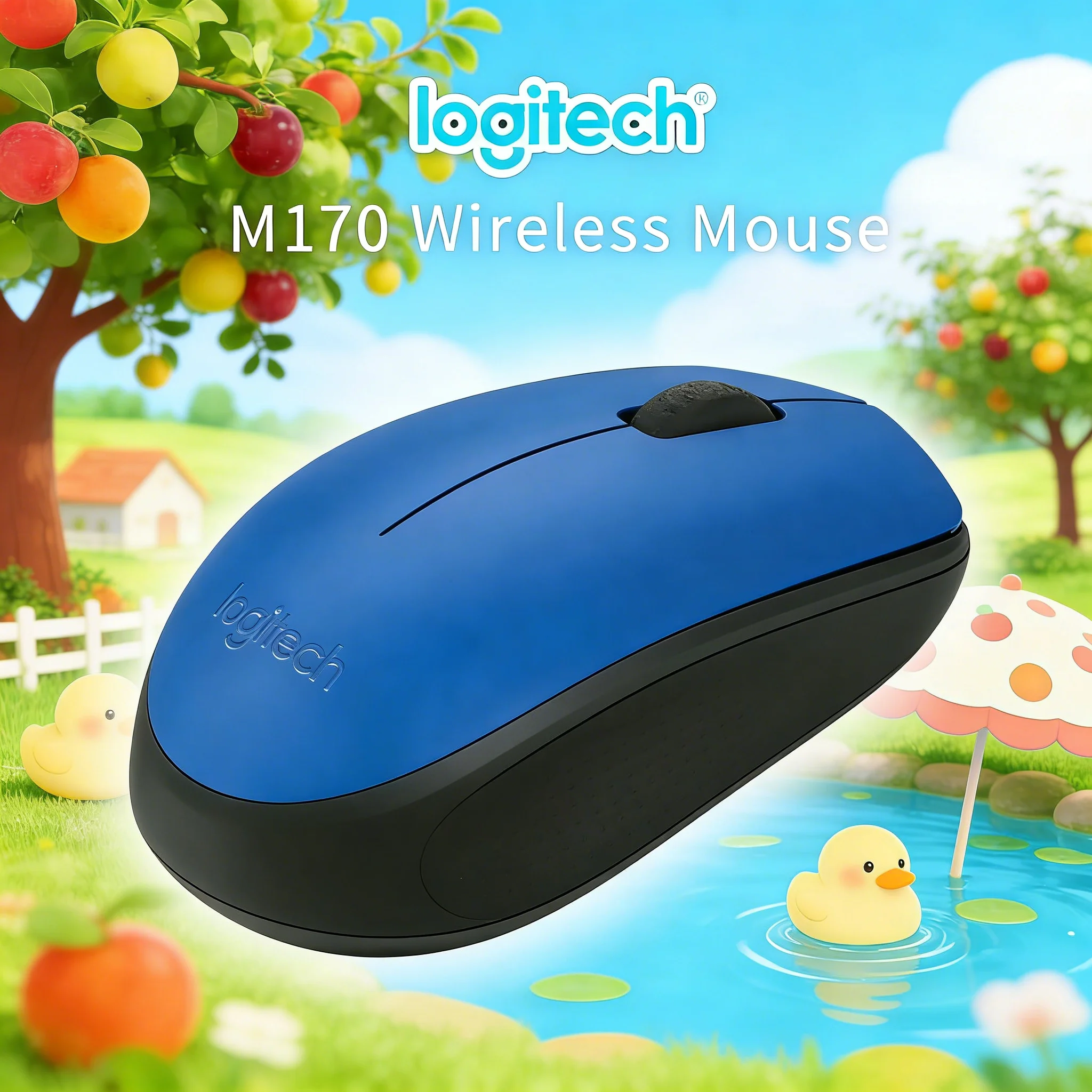 

Logitech M170 Wireless Gaming Mouse: Silent Ergonomic Durable Esports High Precision Mouse, Long-Lasting Battery +M750/M650/M330