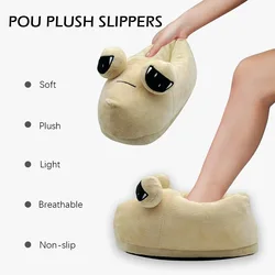 Highland Cow Halloween Michael Myers Funny Black King Plush Slippers Soft Non-Slip Shoes Women Men House Flat with Slipper Toy