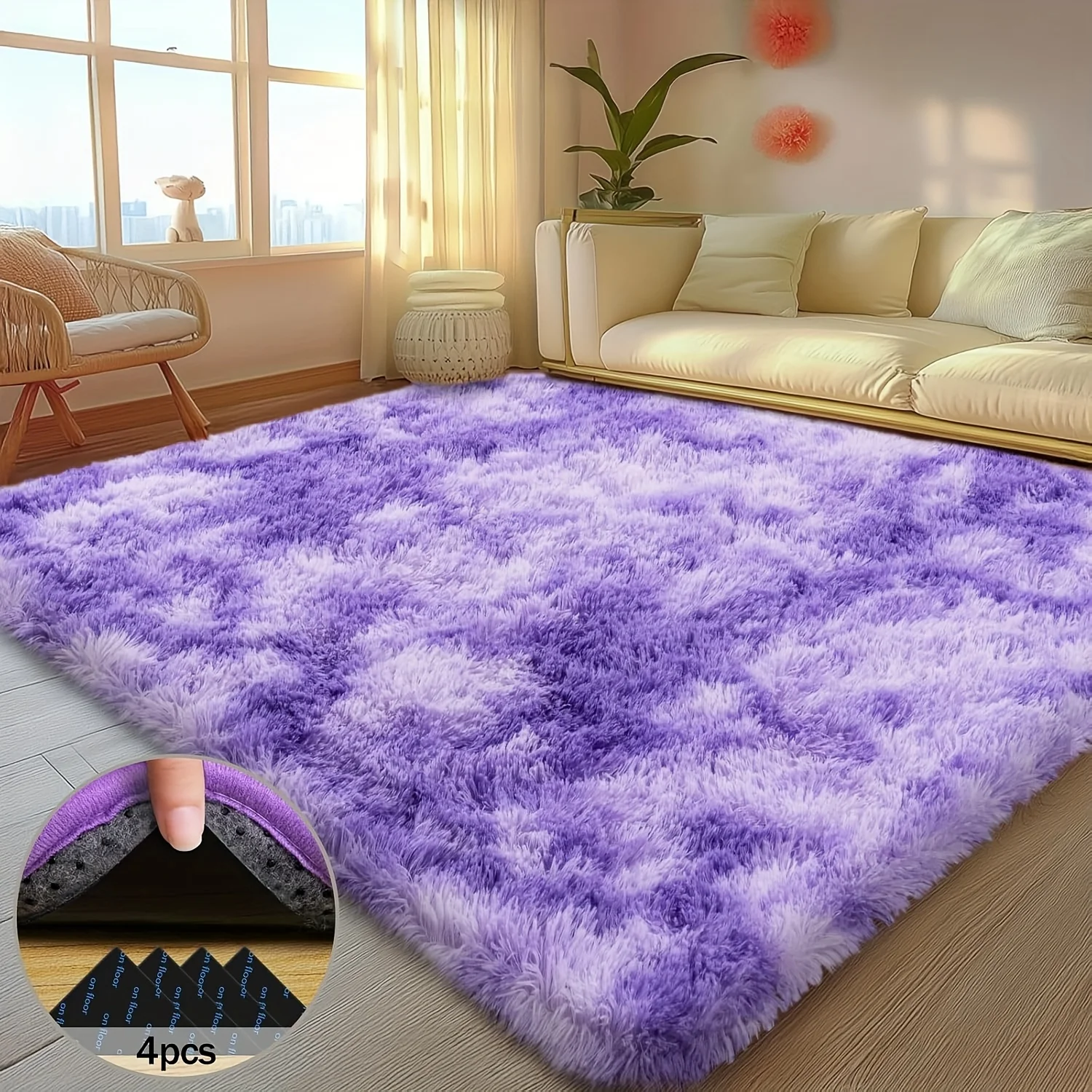 VIKAMA-alfombra morada de sueñ - Baby Nursery Rug reseña y precio