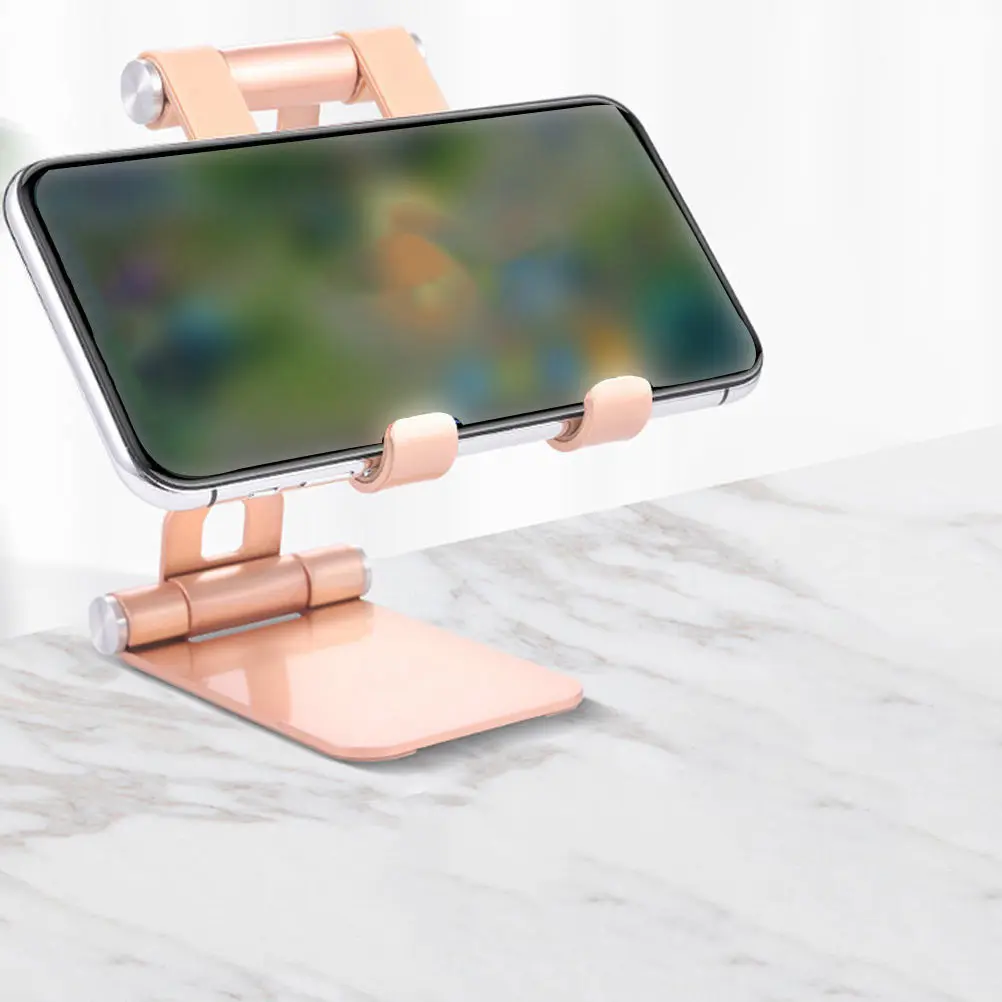 

1Pcs Foldable Phone Holder Desktop Tablet Storage Stand Multifunction Mount Stable Durable Hands-Free Use for Office Kitchen Bed
