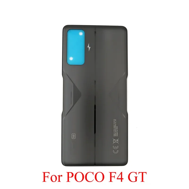 Glass battery cover For Xiaomi Poco F4 GT, back panel with adhesive, glass housing, Poco f4gt