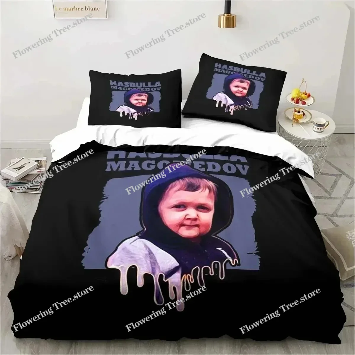

Hasbulla Magomedov Fighting Meme Bedding Set Bed Set Single Double King Size Bed Duvet Cover Set Bedroom Quilt Cover