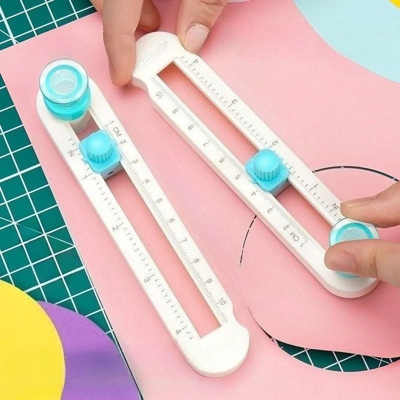 1pc Circular Paper Cutter Rotary Circle Cutter Multifunctional Adjustable Circle Cutting Tool Circle Paper Trimmer For DIY Craft
