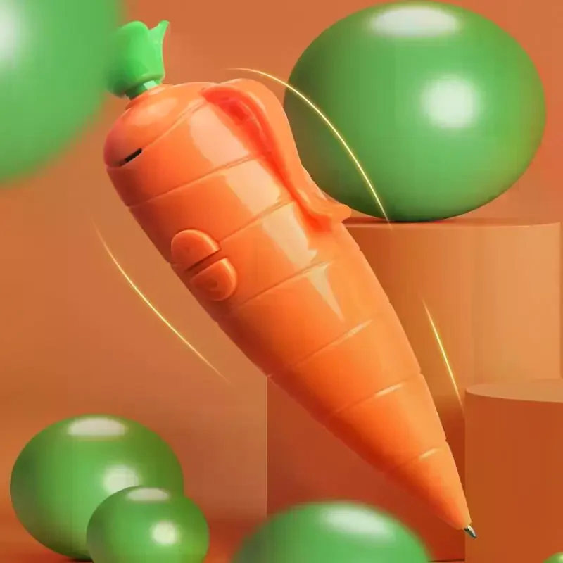 

Креативная шариковая ручка с овощами для мальчиков и девочек, школьные канцелярские принадлежности с функцией записи звука/воспроизведения