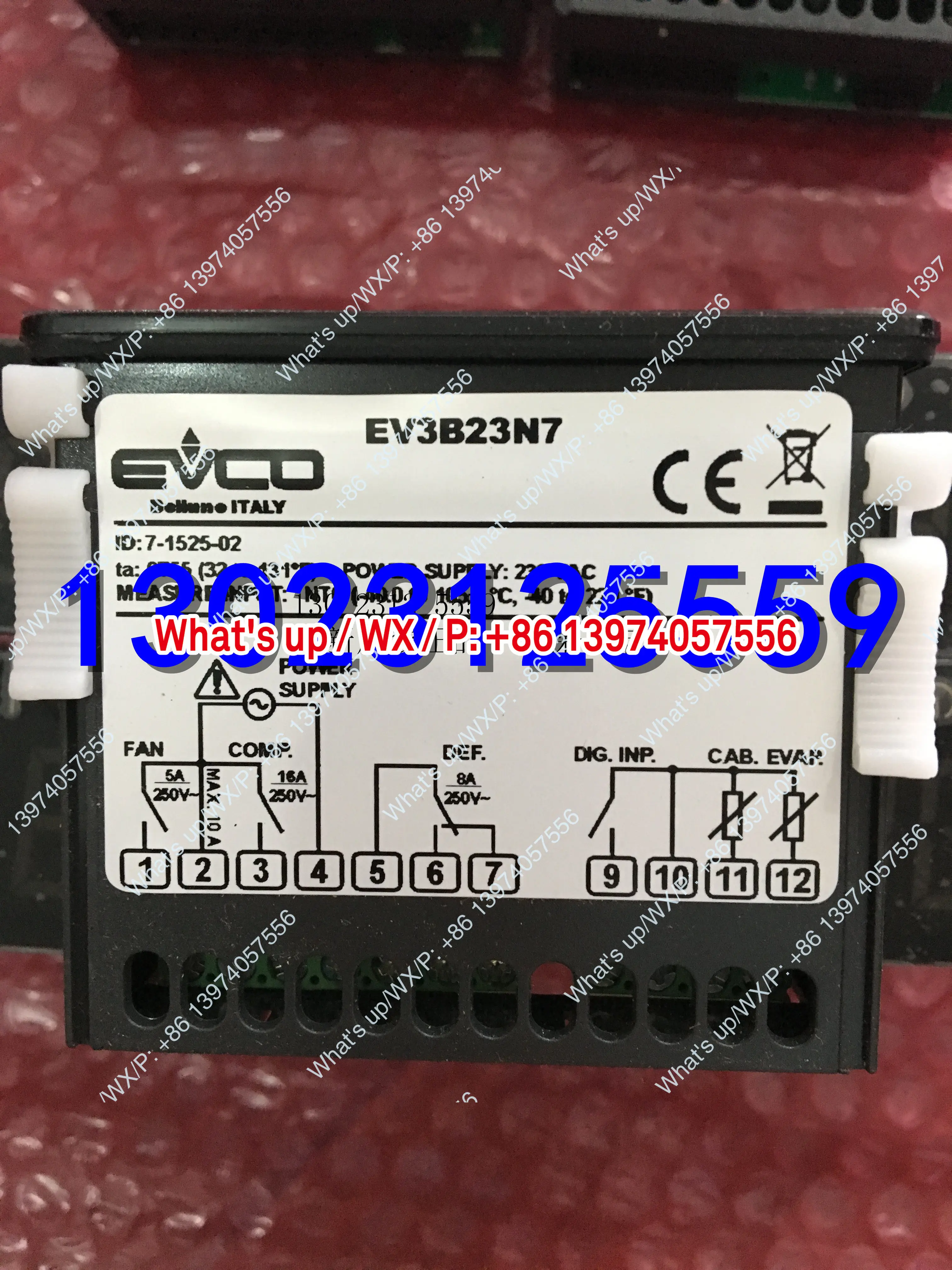 Italy EVCO Meikong EVK401N7 Thermostat EVKB23N7 Temperature Controller EVKB21N7