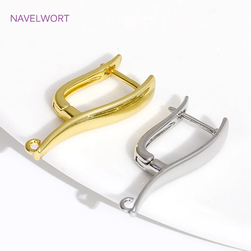 Multi Styles 18K vergoldetes Messing Shvenzy Ohrringhaken Ohrdrahtverschluss, Zubehör für Ohrringe, DIY-Schmuckherstellungszubehör – Detail 34
