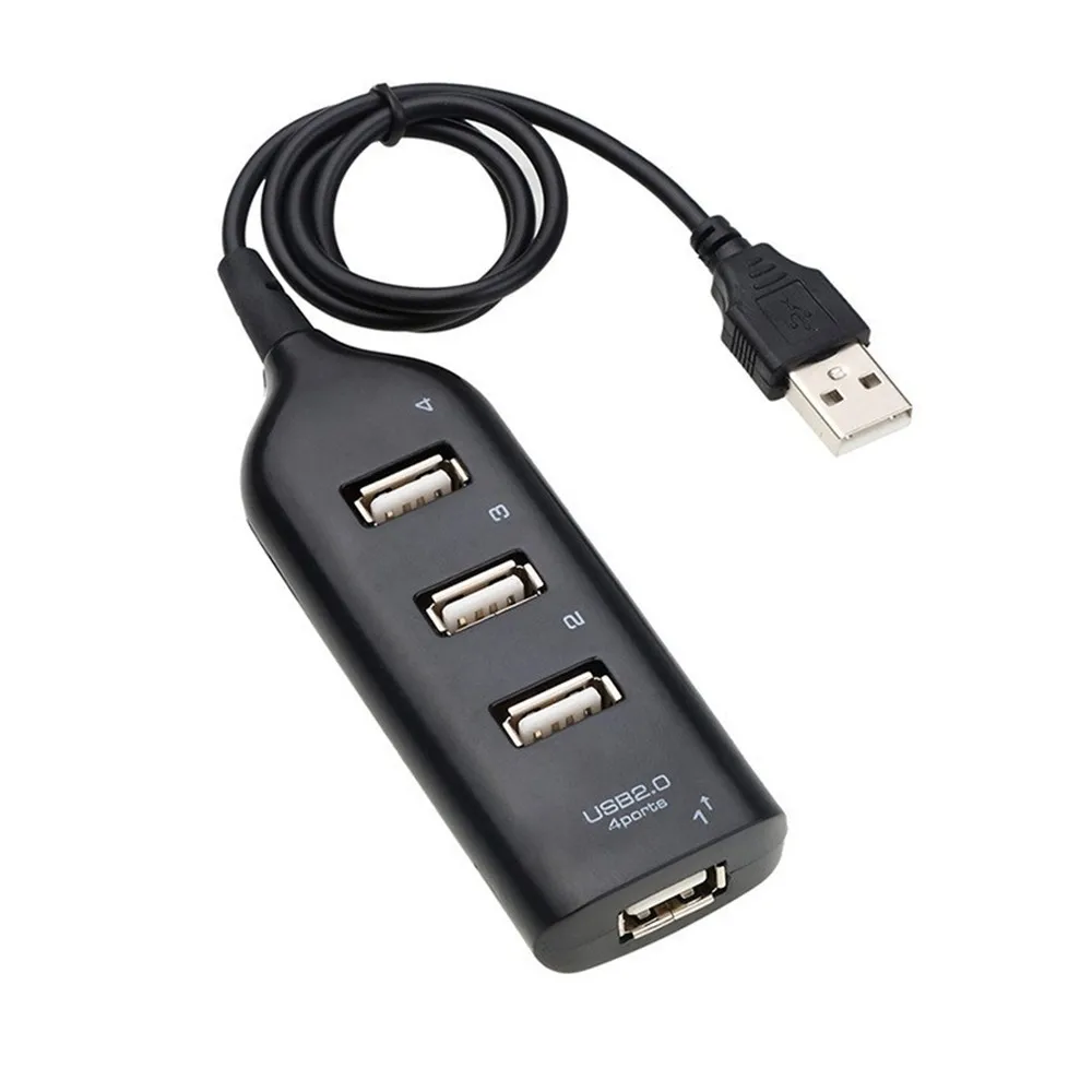 Wysoka prędkość Hub uniwersalny USB Hub 4 Port USB 2.0 Hub z kablem Mini Hub gniazdo wzór kabel splittera Adapter do laptopa PC