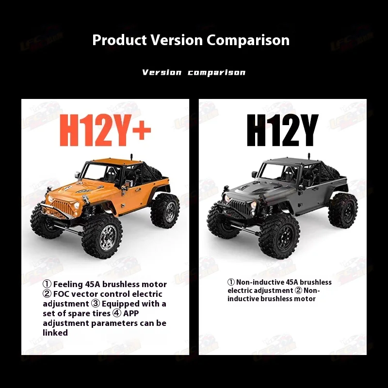 

MJX R/C H12Y + 1:12 бесщеточный электрический регулируемый альпинистский внедорожный пульт дистанционного управления автомобильный корпус из алюминиевого сплава полноприводный автомобиль