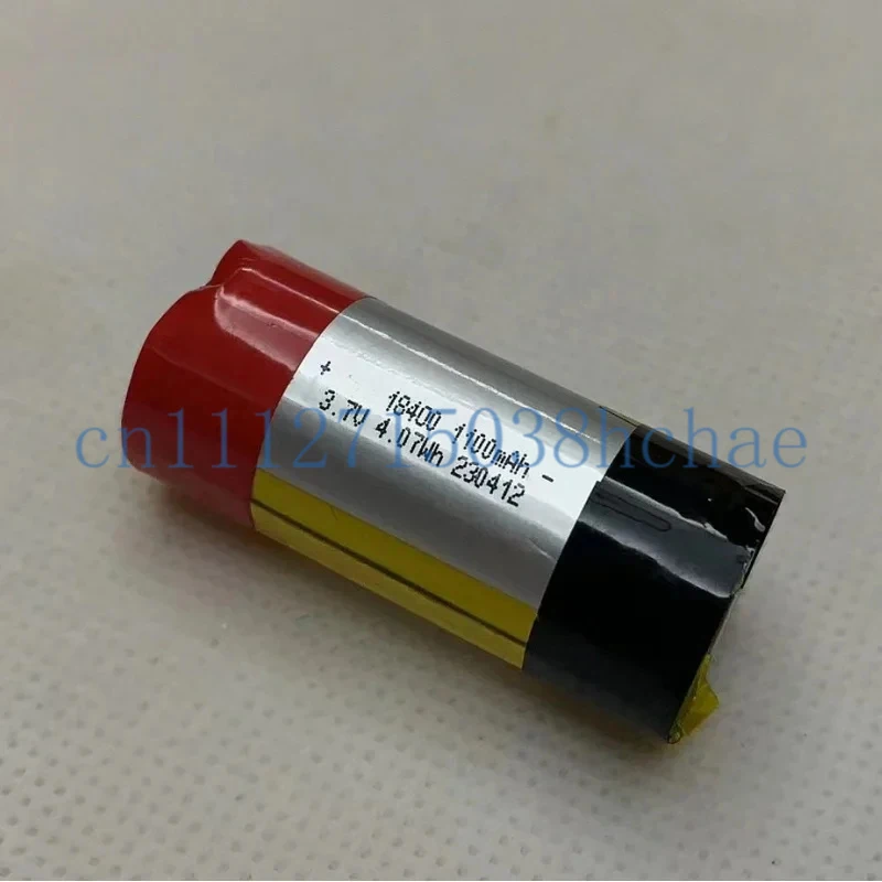 1-2pcs New 3.7V Polymer Lithium Battery 18400 1100MAH Cylindrical Polymer Rechargeable Battery