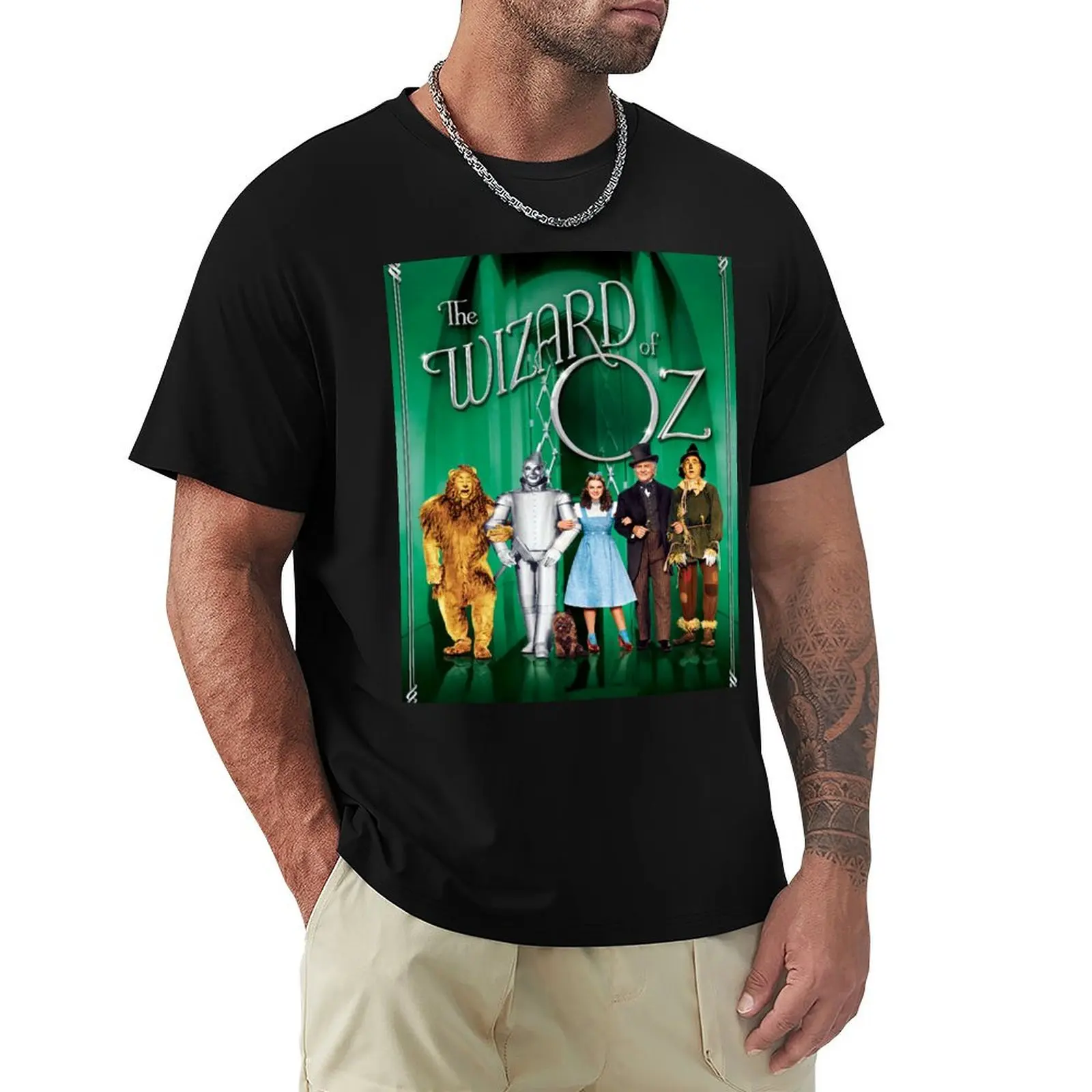 

The Wizard Of Oz T-Shirt Man t-shirt blue lock vintage clothes oversizeds plus size men clothing