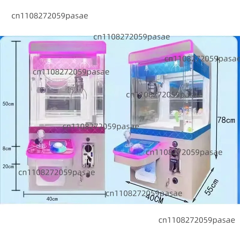 Mini Coin-Operated Claw Machine: Compact, Home-Use, Fully Transparent Toy Grabber