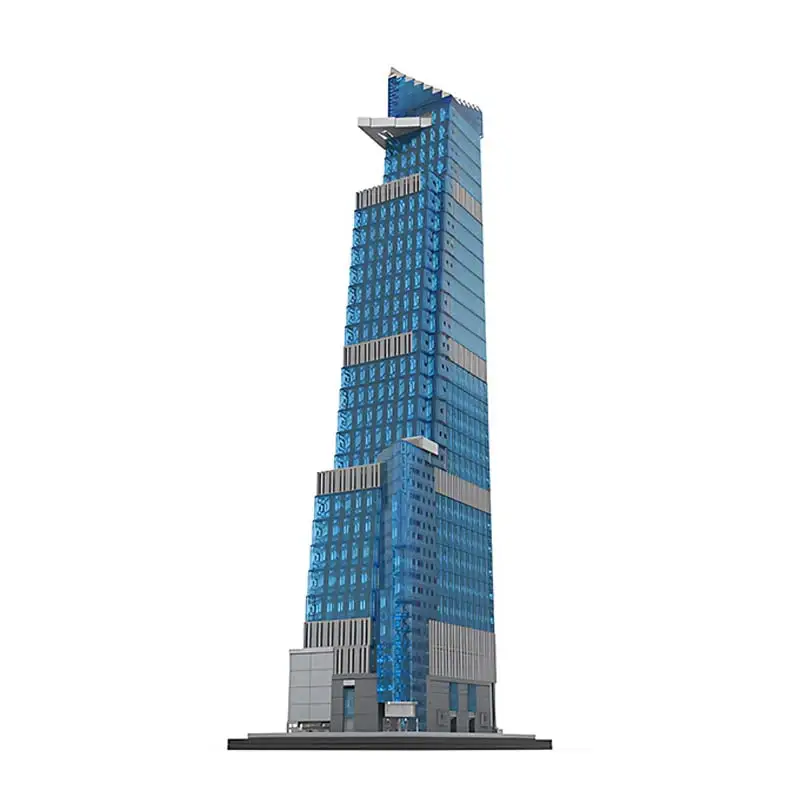 30 yardas Hudson arquitectura de fama mundial modelo ladrillos escala 1:800 MOC paisaje callejero decoración Juguetes de bloques de construcción regalos para niños