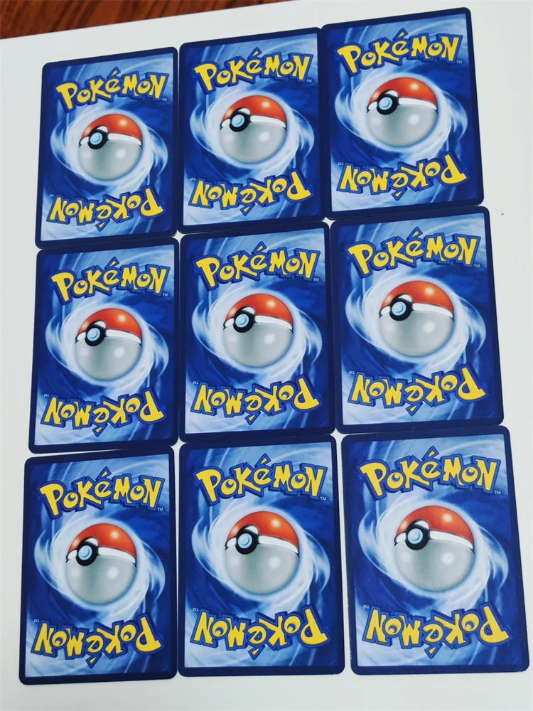 9Pcs/set Pokemon Self-Control Refraction Flash Card Collect Trading Signature Anime Gift Cartoon