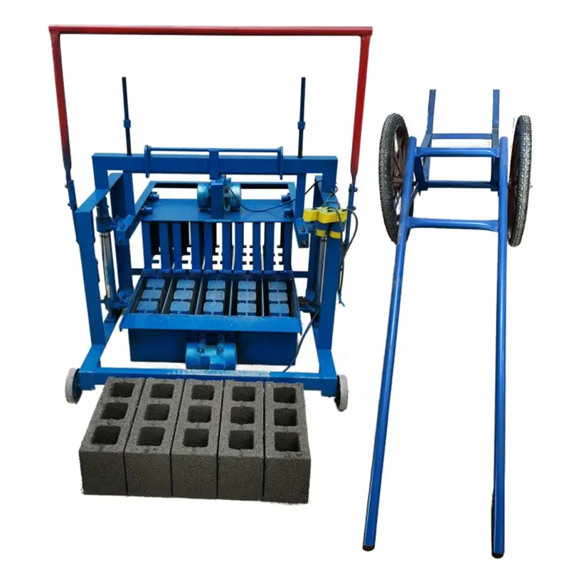 Diesel Engine Driven Semi-Automatic Concrete Block Machine, Easy Operation for Producing Various Sizes of Building Bricks Daily