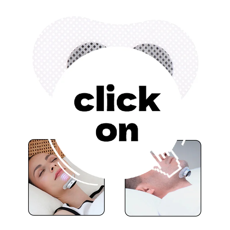 Magnetic Snap Gel Electrodes Pad For Smart Anti Sleep Stop Snoring Device For Chin Throat Snore Reducing Aids Sticker