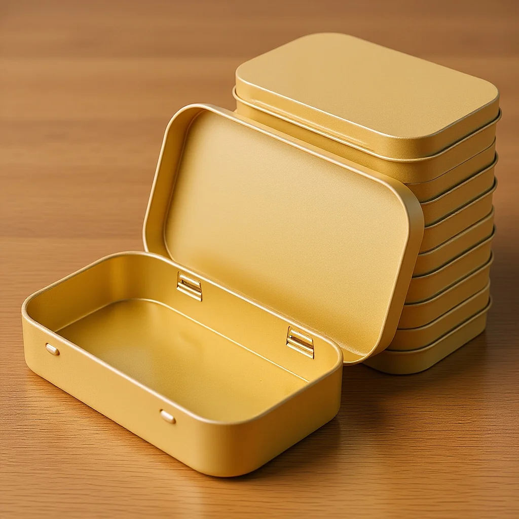

6Pcs Flip Top Storage Box Decorative Tin Container for Party Favors Wedding Desserts Jewelry Storage Small Metal Box