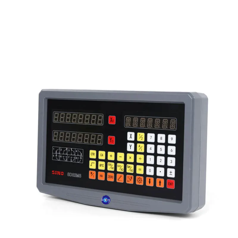 Sino Máquina de Fresagem Multifuncional Torno Corte Linear Régua de Grade Visor Digital Dro