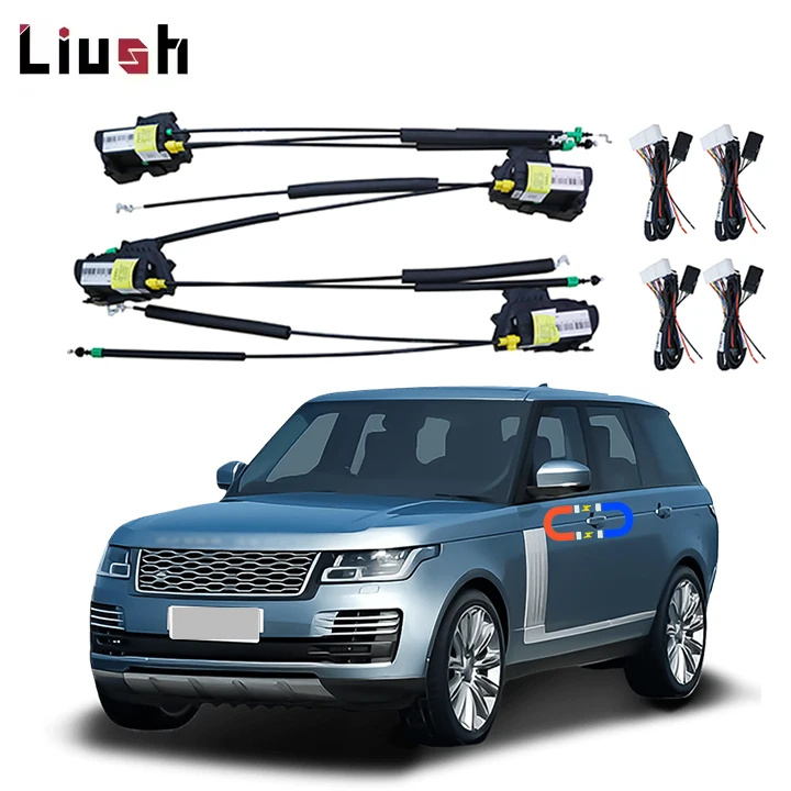 For Land Rover Range Rover Electric Suction Closer Soft Close Anti-Pinch Lock Enhanced Car Door Magnet Kit For Land Rover Range