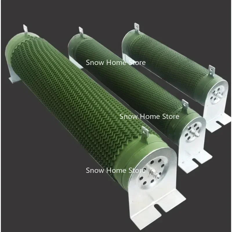 1PC Power Coated Corrugated Wire-wound Resistor 5% Fixed Type Shaped Pipple Winding Resistor 50W 100W 300W -1000W