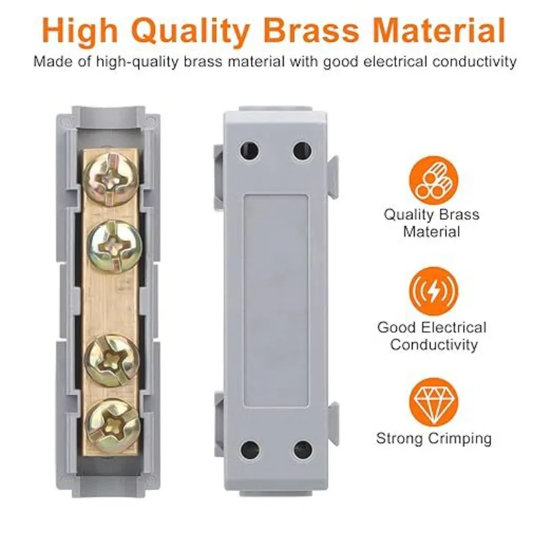 

Набор из 10 соединительных муфт для проводов 10 AWG, быстрозажимные клеммные блоки 60А, 80А, из высококачественной латуни