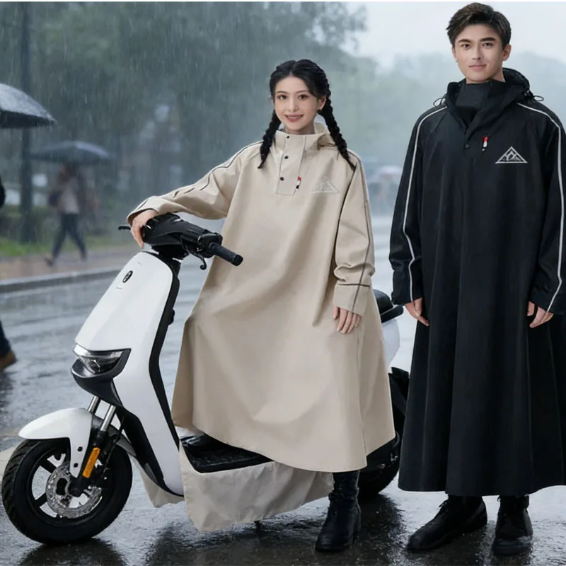 

Электрический плащ унисекс для взрослых, длинная отдельная одежда для водителя, мотоциклетный дождевик больших размеров, пончо для аккумуляторной машины и мото-мужчин