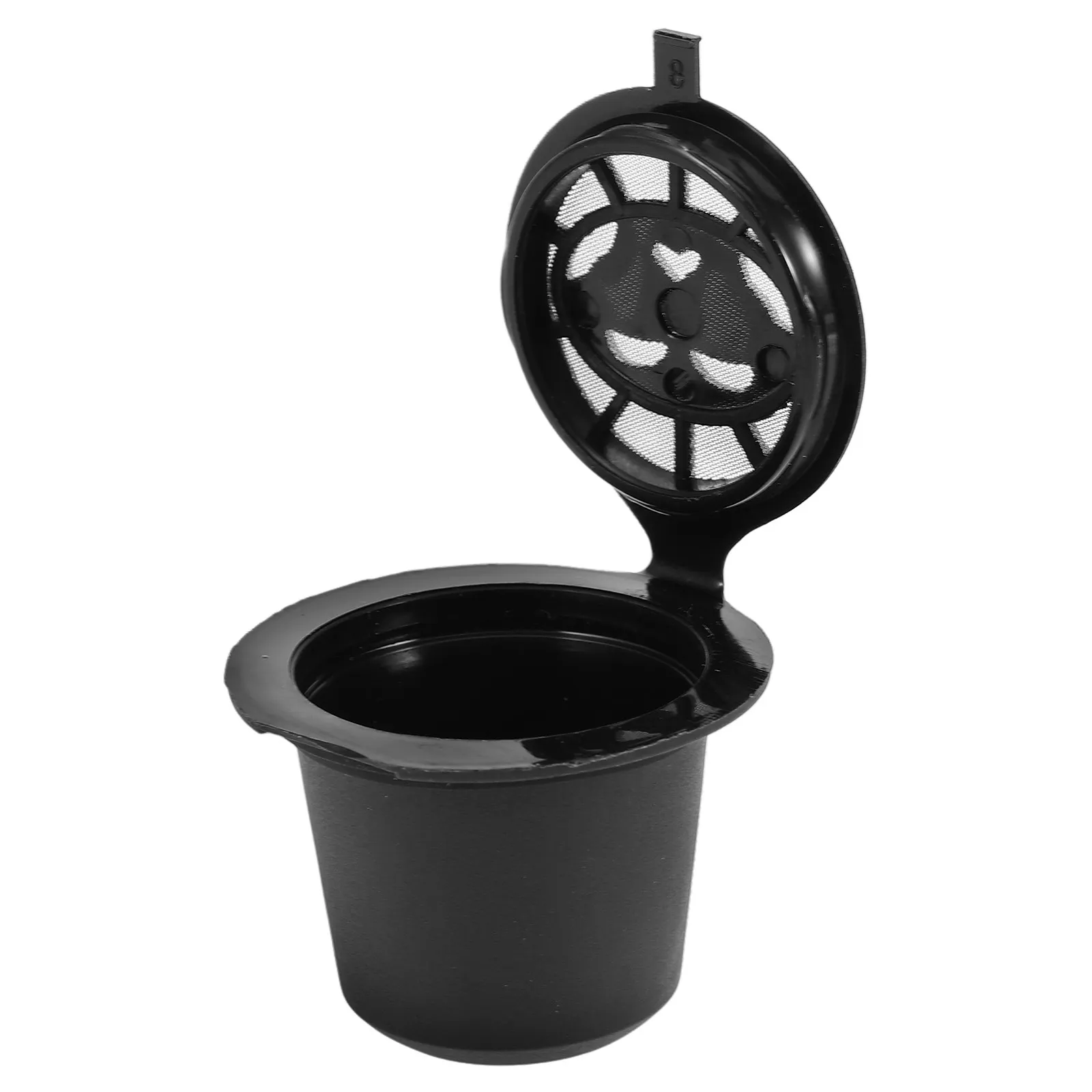 Refillable Coffee Filter Cup Black Reusable Compatible Machine Pure Flavor Delicious Brew Coffee Supplies