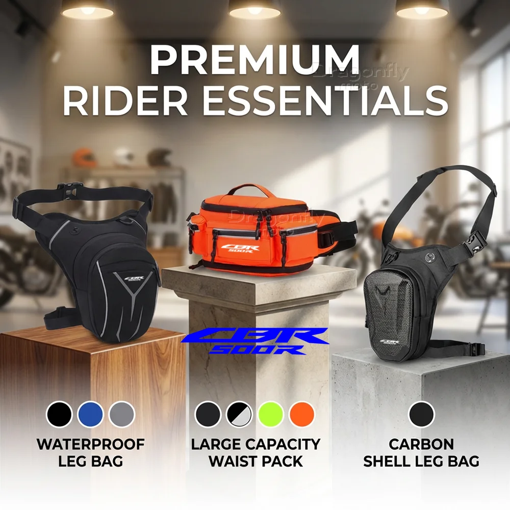 

For Honda CBR500R CBR 500R CBR 500 R 2016-2020 2021 Motorcycle Leg Bag Waterproof Rider Waist Bag Cycling Bike Crossbody Bag