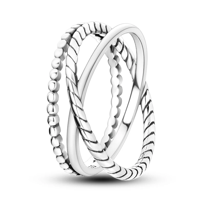 Women's 925 Silver Geometric Star Zircon Ring, Romantic Gift