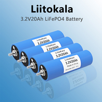 1-8PCS LiitoKala 3C 3.2V 20Ah LiFePO4 Battery Pack Solar Energy System for Boats and RV Golf Cart Tax-free in the US and EU