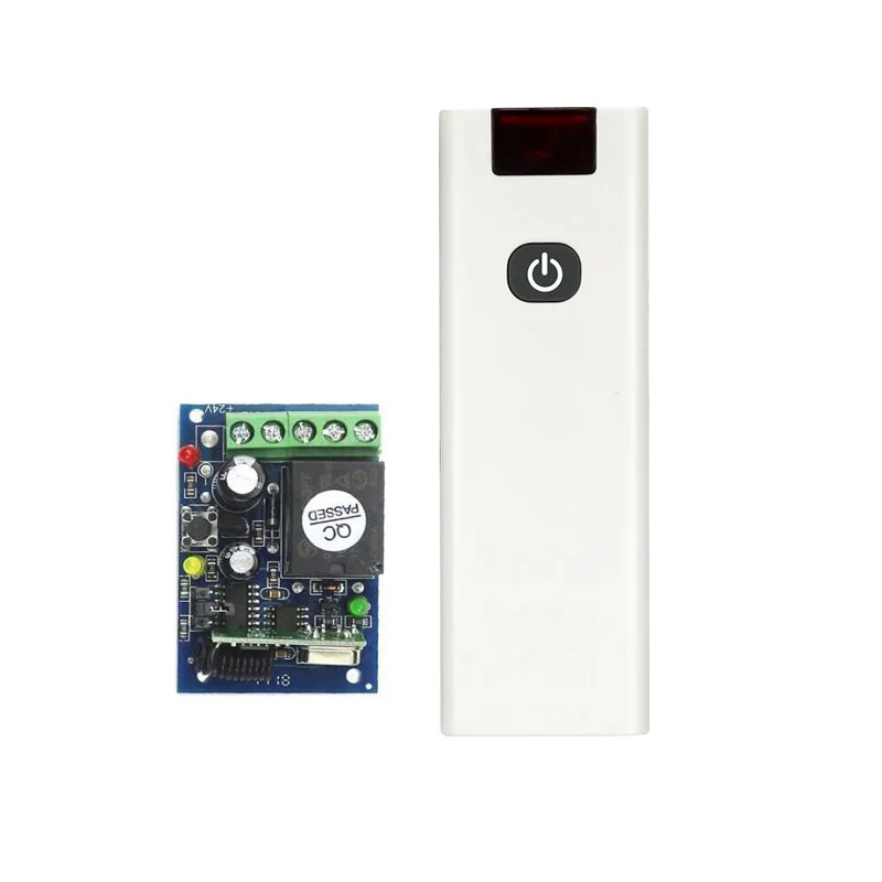 433mhz Universal DC12V  24V  10A relay  RF Wireless Remote Control switch  Receiver Transmitter Lighting/LED remot/lamp