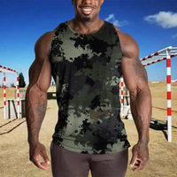 2025 Summer Latest European and American Style Camouflage Men's Vest Training Clothes Breathable and Comfortable Adult Vest