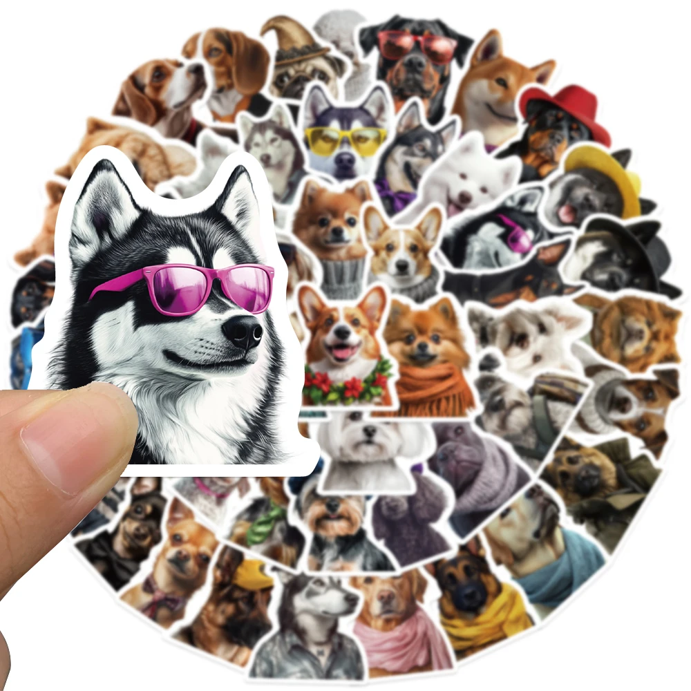 50 قطعة ملصقات حيوانات واقعية مضحك الكرتون صائق DIY بها بنفسك مجلة الهاتف المحمول خوذة سكيت دراجة ملصق للمراهقين هدية