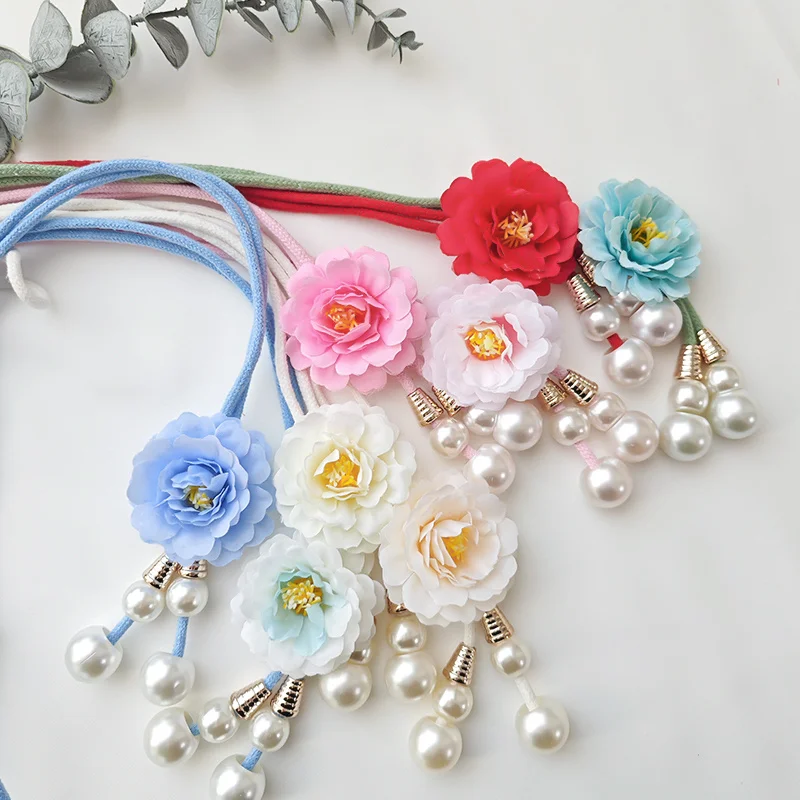 2pcs Creative French-Style Floral Curtain Tiebacks, Adjustable Window Sheer Tie Straps, Light Luxury High-End Home Decor