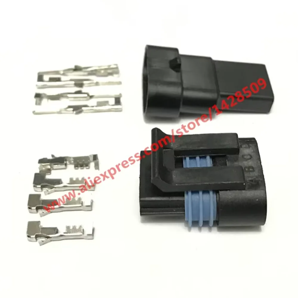 1 Set 12162190 12162188 GM 4 Pin Waterproof Electrical Wire Automotive Connector Socket For Cord Motorcycle Car Marine